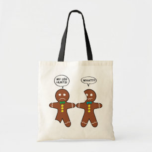 Bolsa Tote Gingercake Cookie Humor de Natal