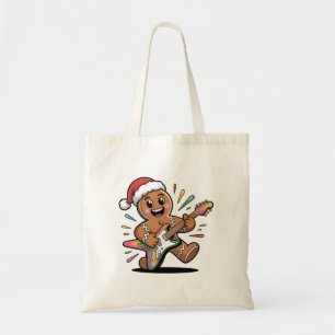Bolsa Tote Gingercake man tocando violão e Papais noeis elétr