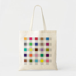 Bolsa Tote Gingham Tablecloth Pattern Tote Bag Colorida