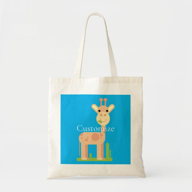 Bolsa Tote Girafa Bonita Maçando Thunder_Cove (Frente)