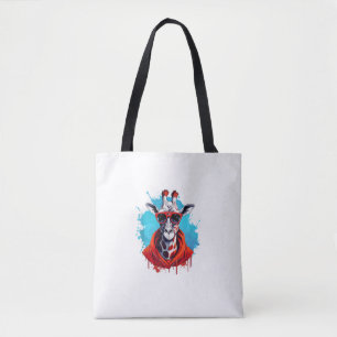 Bolsa Tote Girafa com óculos vermelhos