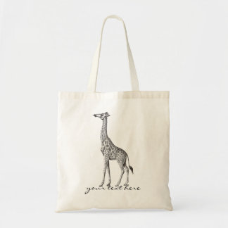 Bolsa Tote Girafa do vintage