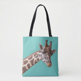 Bolsa Tote Girafa em Teal Green
