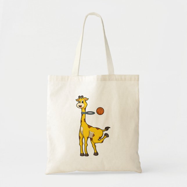 Bolsa Tote Girafa no basquetebol (Frente)