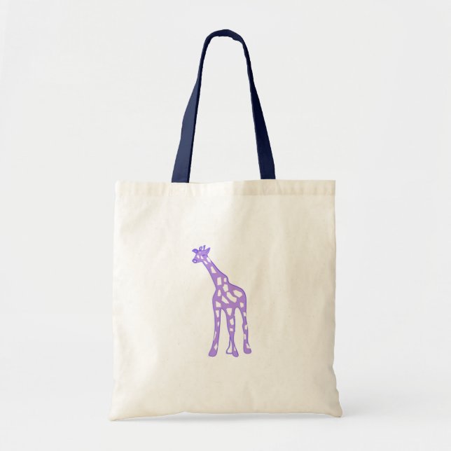 BOLSA TOTE GIRAFA ROXO (Frente)