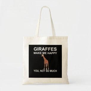 Bolsa Tote Girafas me fazem feliz que você não