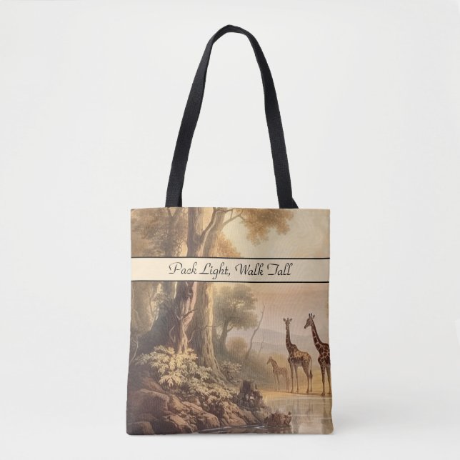 Bolsa Tote Girafas pelo rio (Frente)