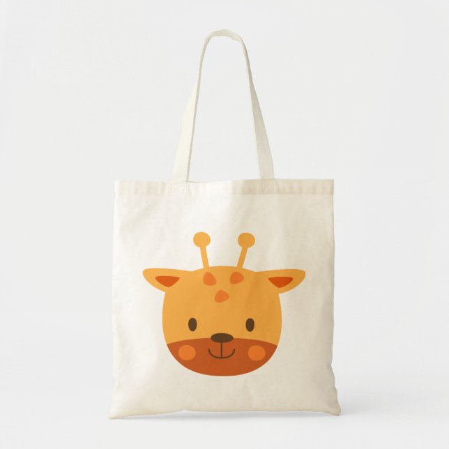 Bolsa Tote Giraffe Birthday Kids Art (Frente)