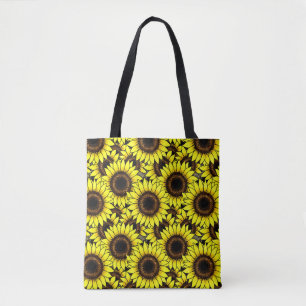 Bolsa Tote Girassóis Amarelos Ouros grandes