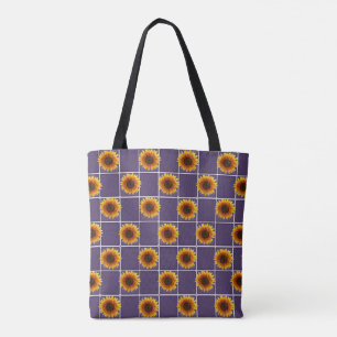 Bolsa Tote girassóis de toalha