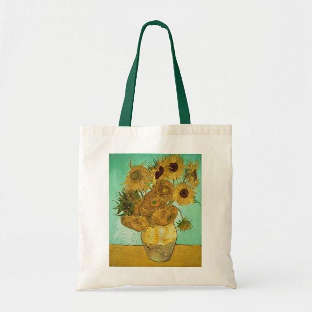 Bolsa Tote Girassóis de Vincent van Gogh |, 1888 (Frente)