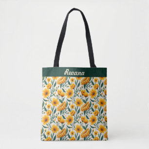 Bolsa Tote Girassóis e Buttercups