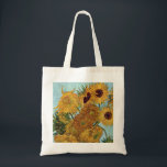 Bolsa Tote Girassóis por Van Gogh<br><div class="desc">Vaso com os doze girassóis por Vincent van Gogh. 
Visite por favor minha loja para um design mais interessante e mais => bem escolhido zazzle.com/iwheels* da cor</div>