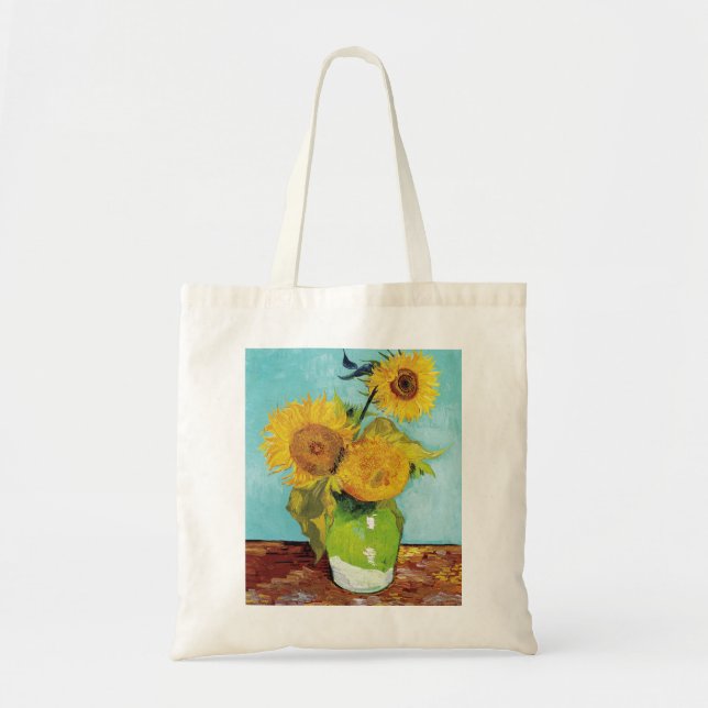Bolsa Tote Girassóis Vincent van Gogh (Frente)