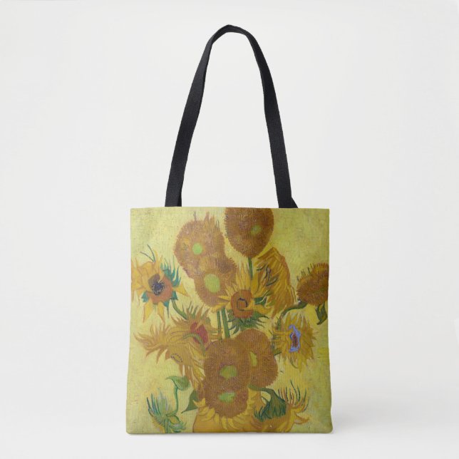 Bolsa Tote Girassóis, Vincent van Gogh, 1889 (Frente)