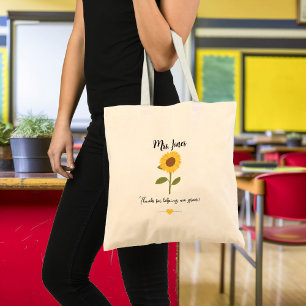 Bolsa Tote Girassol amarelo me ajudando a crescer