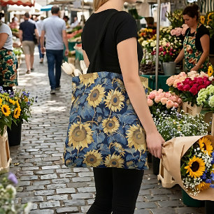 Bolsa Tote Girassol Art Nouveau