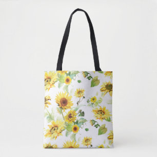 Bolsa Tote Girassol da aguarela