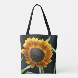Bolsa Tote Girassol Dourado Brilhante
