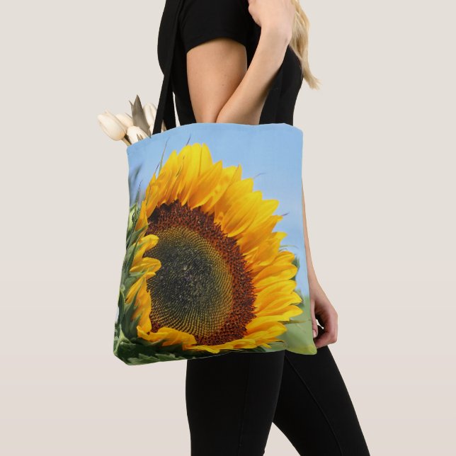 Bolsa Tote Girassol no Floral do Sol  (Close Up)