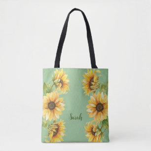 Bolsa Tote Girassol Personalizado Moderno