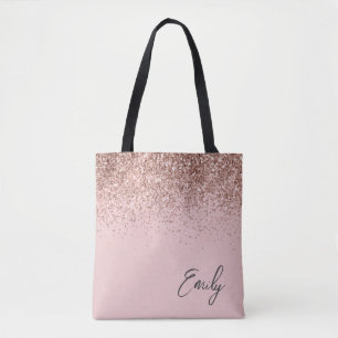 Bolsa Tote Girassol Rosa Rosa Rosa Rosa Rosa Dourada Monogram