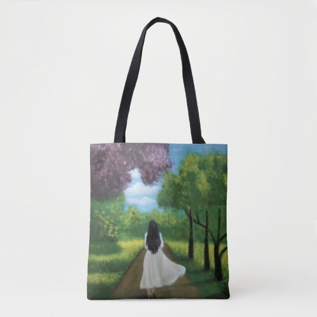 Bolsa Tote Girl in White Dress (Frente)