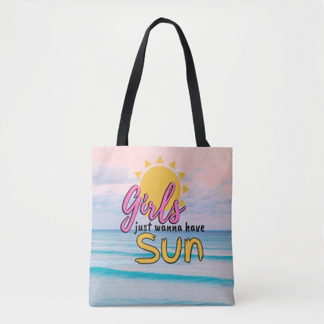 Bolsa Tote Girls just wanna have Sun Ocean (Frente)