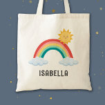 Bolsa Tote Girls Trendy Whimsical Rainbow Cartoon Kids Name<br><div class="desc">Elevem o estilo do seu filho com a nossa Boca de Tote! 🌈 personalizado com seu nome, este acessório bonito e moderno é perfeito para crianças que amam cor e criatividade. O design de desenho branco do arco-íris adiciona um toque de encanto da moda à sua aparência. Uma maneira simples...</div>