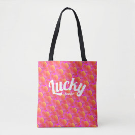 Bolsa Tote Girly Lucky Pink Clover Rua Patrick Irish Pattern