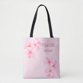 Bolsa Tote Girly Pink Floral Custom