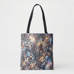 Bolsa Tote Girly Posh Estampa de Leopardo Opala