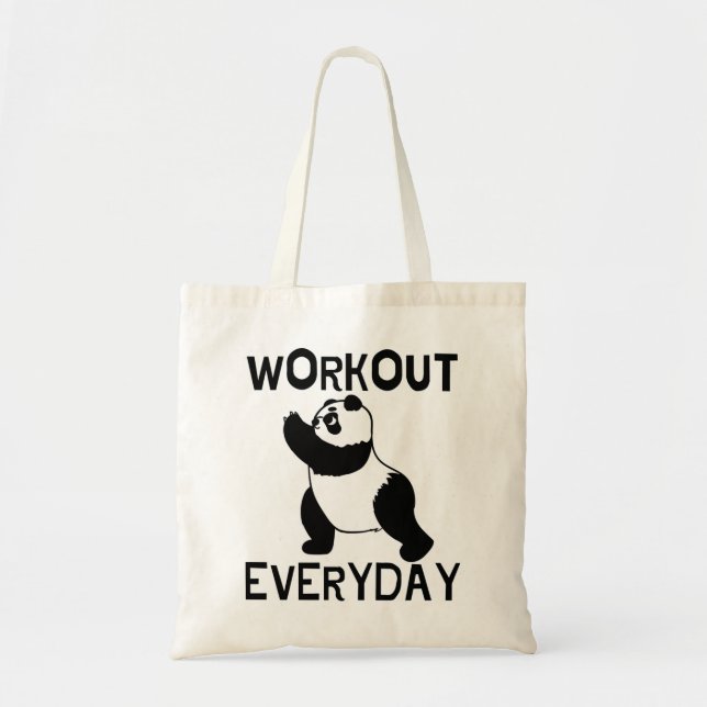 Bolsa Tote Giro Panda Workout (Frente)