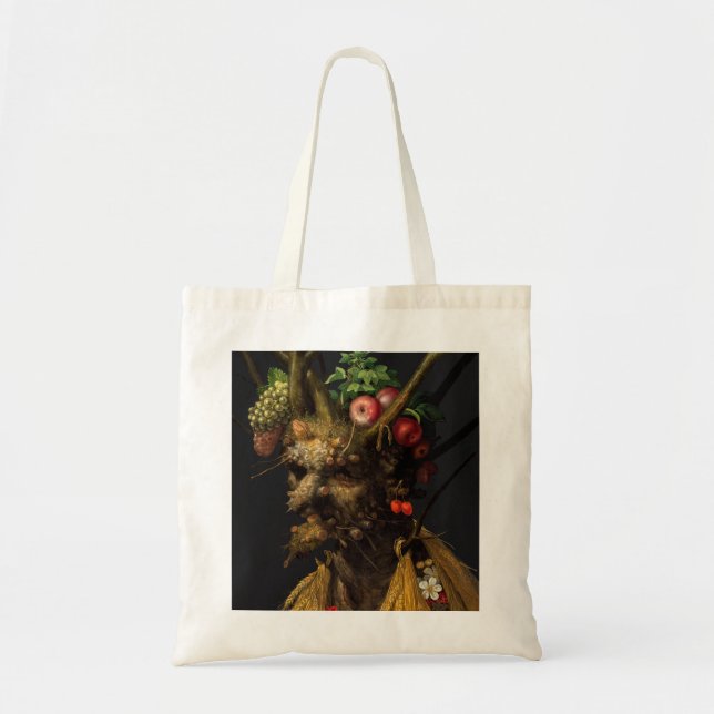 Bolsa Tote Giuseppe Arcimboldo - Quatro Assentos numa Cabeça (Frente)