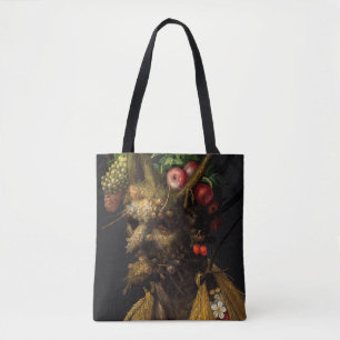 Bolsa Tote Giuseppe Arcimboldo - Quatro Assentos numa Cabeça