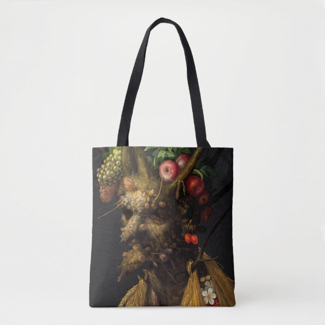Bolsa Tote Giuseppe Arcimboldo - Quatro Assentos numa Cabeça (Frente)