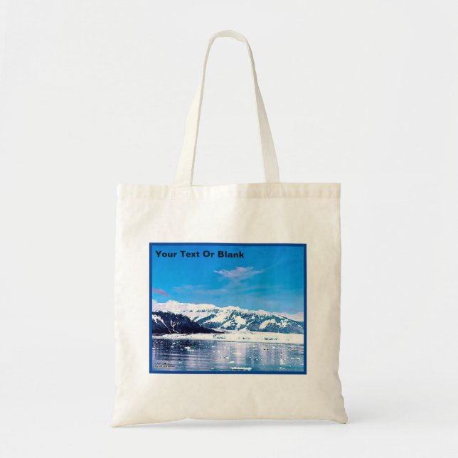 Bolsa Tote Glaciar do Alaska Tidewater (Frente)
