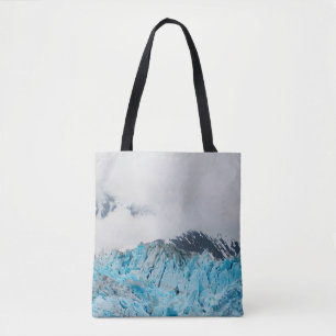 Bolsa Tote Glaciar Hubbard de um navio no Alasca