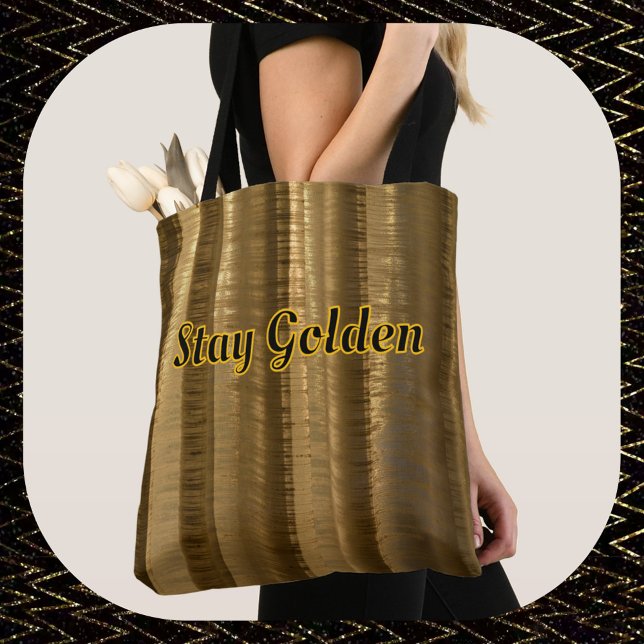 Bolsa Tote Glamorous Chic ouro Brown (Criador carregado)