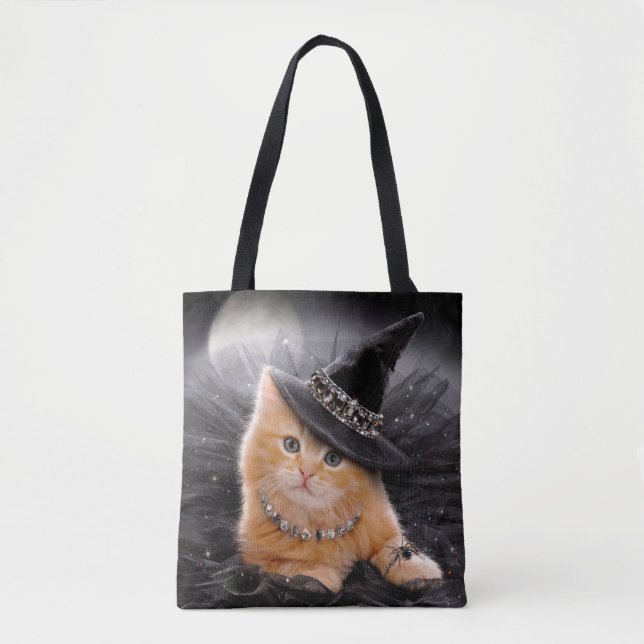 Bolsa Tote Glamorous Witch Kitten (Frente)