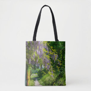 Bolsa Tote Glicínias em uma sacola da pista do país