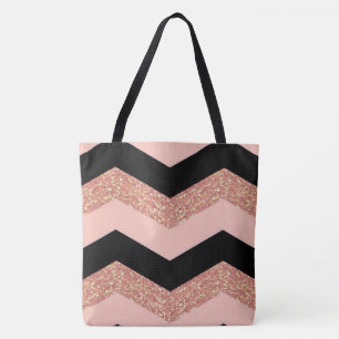 Bolsa Tote Glitter Chevron