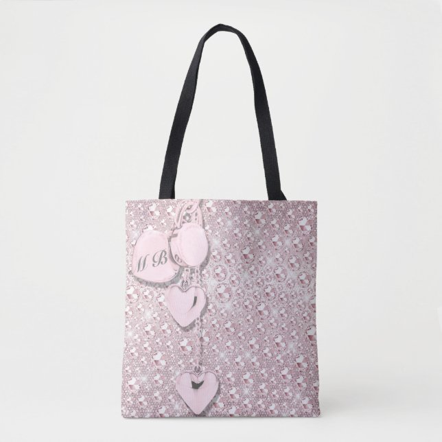 Bolsa Tote Glitter Girly Pink (Frente)