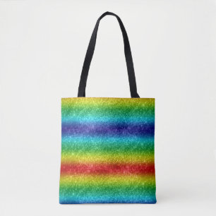 Bolsa Tote Glitter Rainbow
