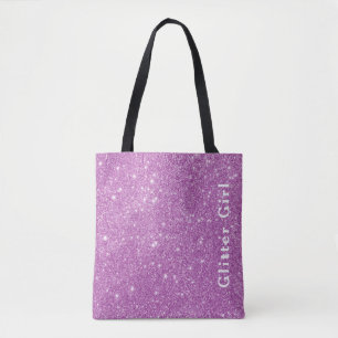 Bolsa Tote Glitter Rosa Mostra Seu Glamour