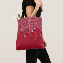 Bolsa Tote Glitter Vermelho Glam Casual