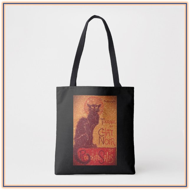 Bolsa Tote Glittering Chat Noir Art (Criador carregado)