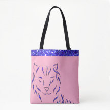 Glittery roxo Sparkling do rosa Sparkly do gato
