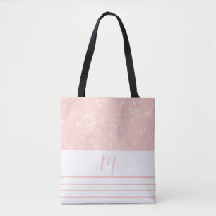Bolsa Tote Glitzy Peach Monogrammed