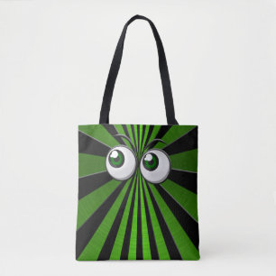Bolsa Tote globos oculares verdes